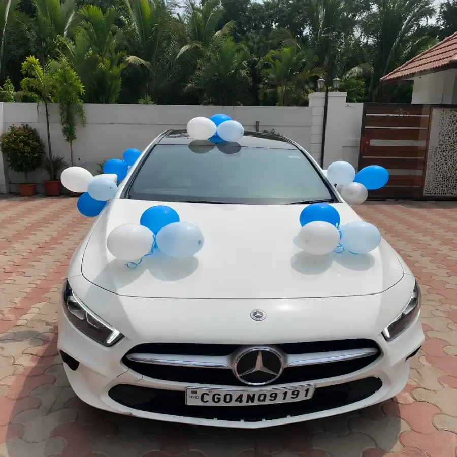 Welcome Baby Car Decoration — decoration setup in Pune
