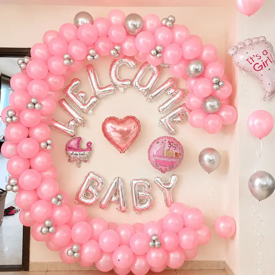 Sweet Welcome Baby Decor — decoration setup in Pune