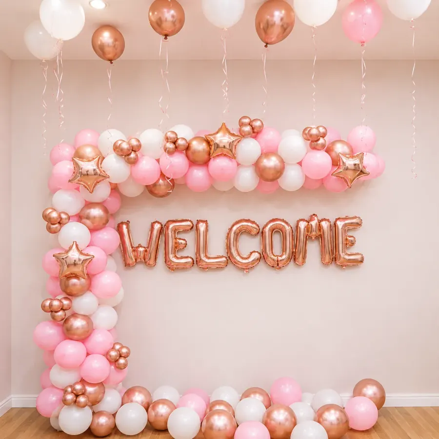 Little Miracle Balloon Decoration — decoration setup in Pune