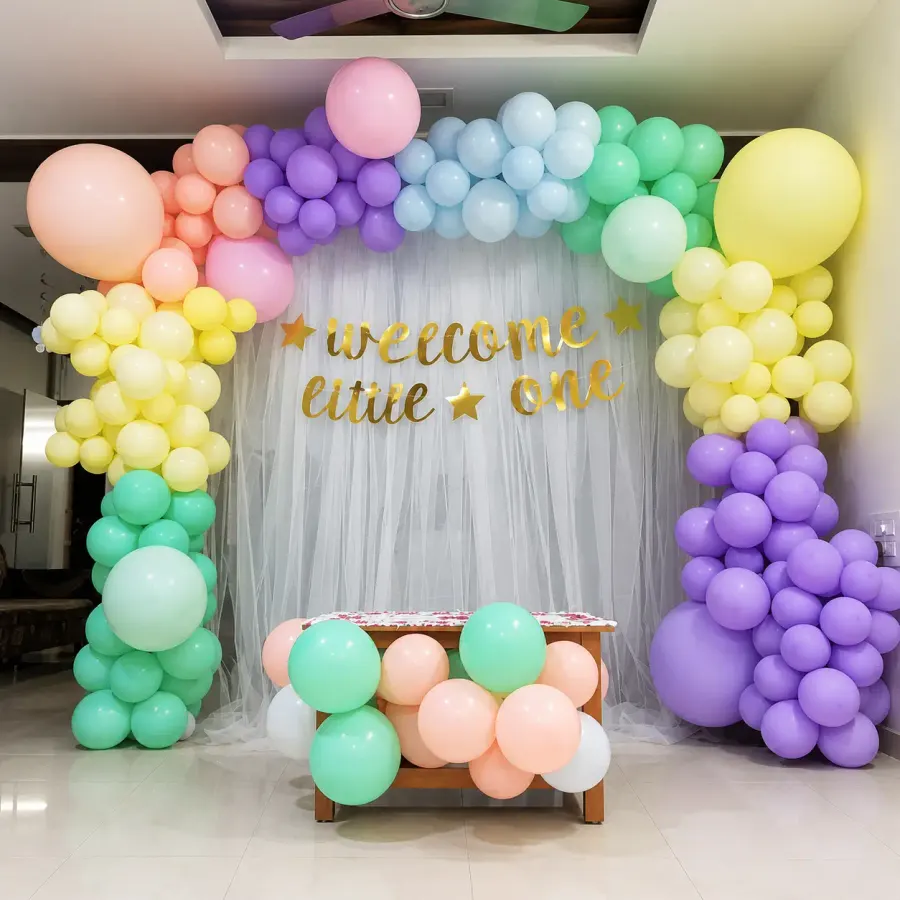 Baby Girl Welcome Decor — decoration setup in Pune