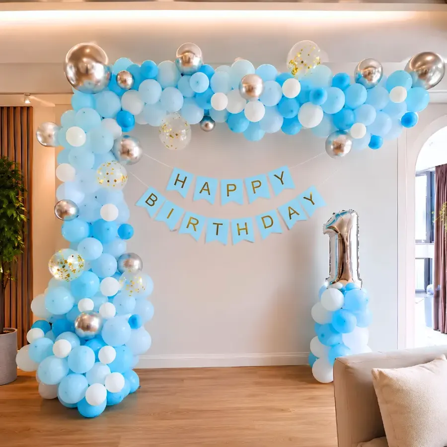 Dreamy Balloon Arch — decoration setup in Pune