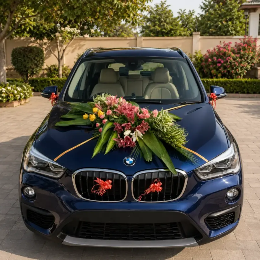 Flower Car Decoration — decoration setup in Pune