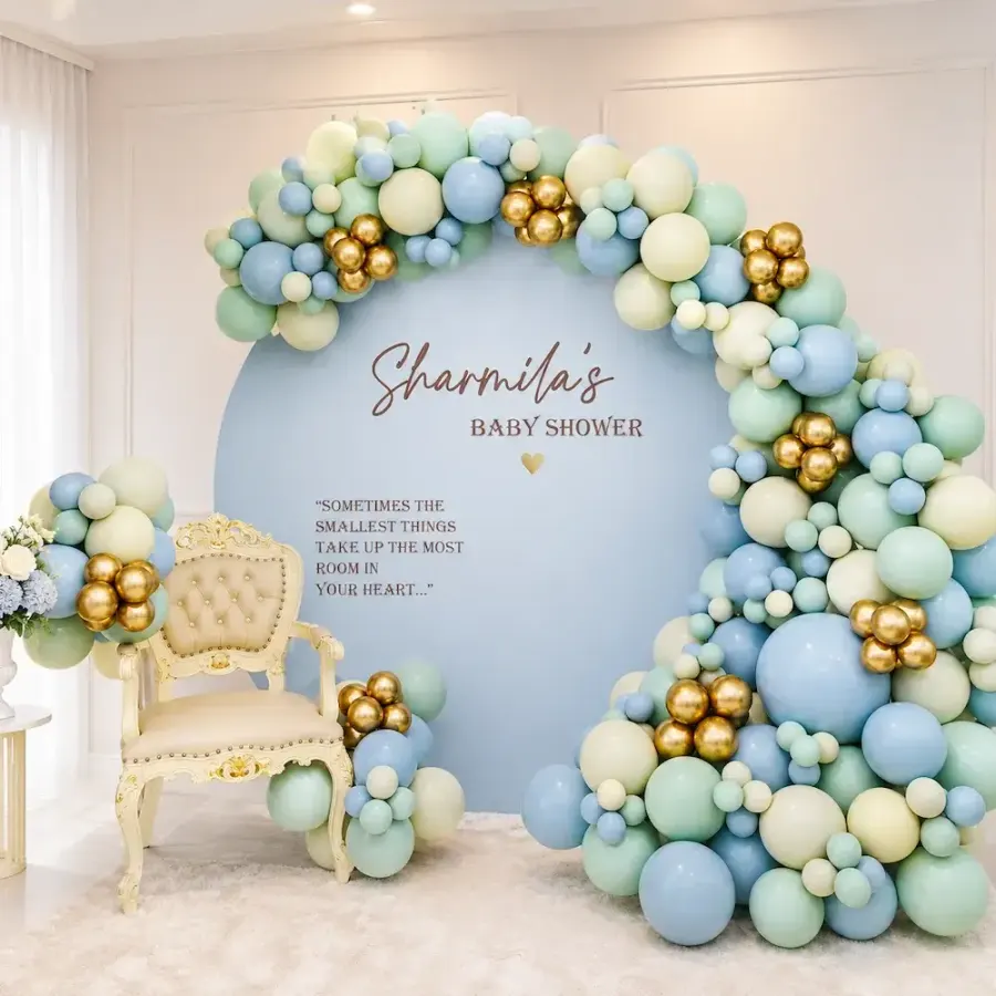Baby Shower Decoration for Indoor Celebration — decoration setup in Pune