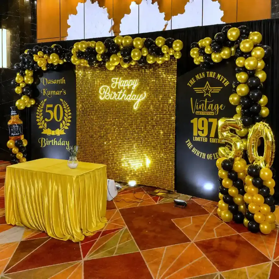 50th Birthday Stage Setup — photo 2