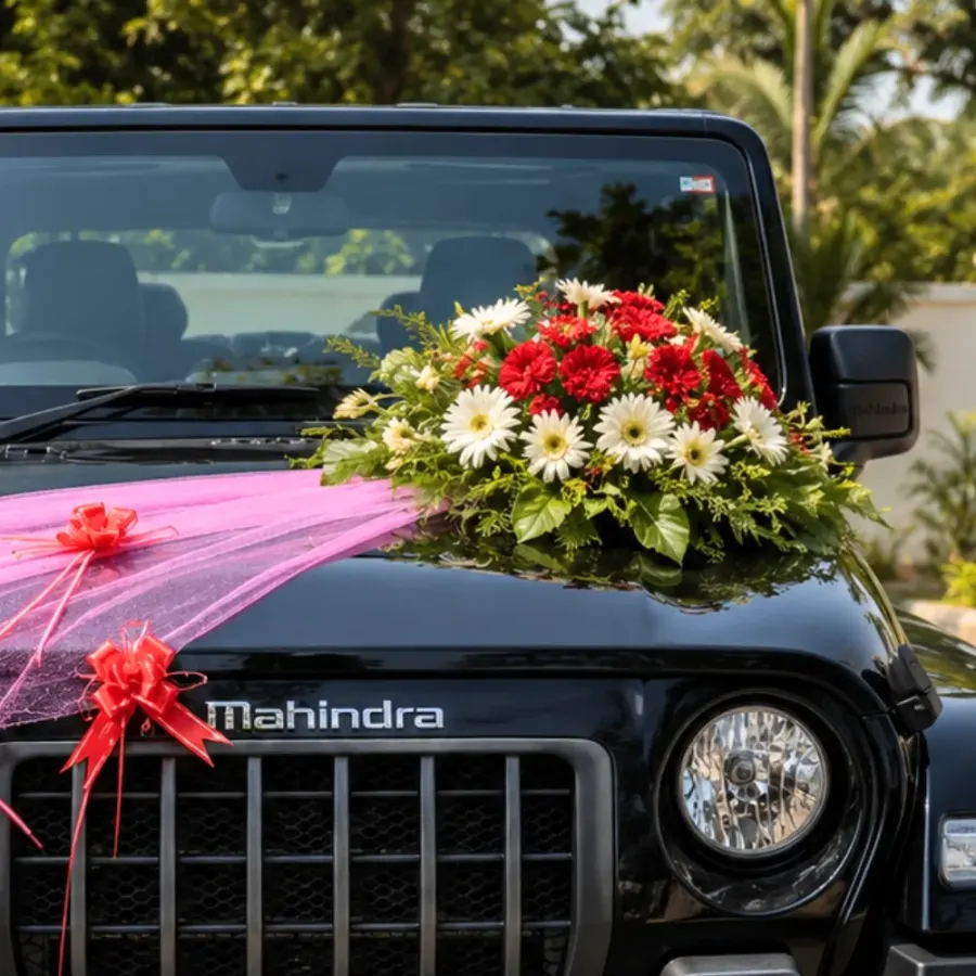 Ribbon Wedding Car Decoration — photo 2