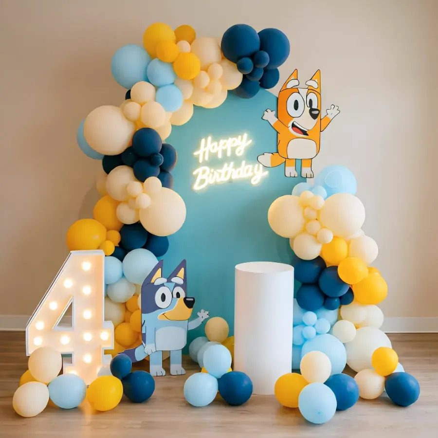 Bluey Balloon Arch Setup — decoration setup in Pune