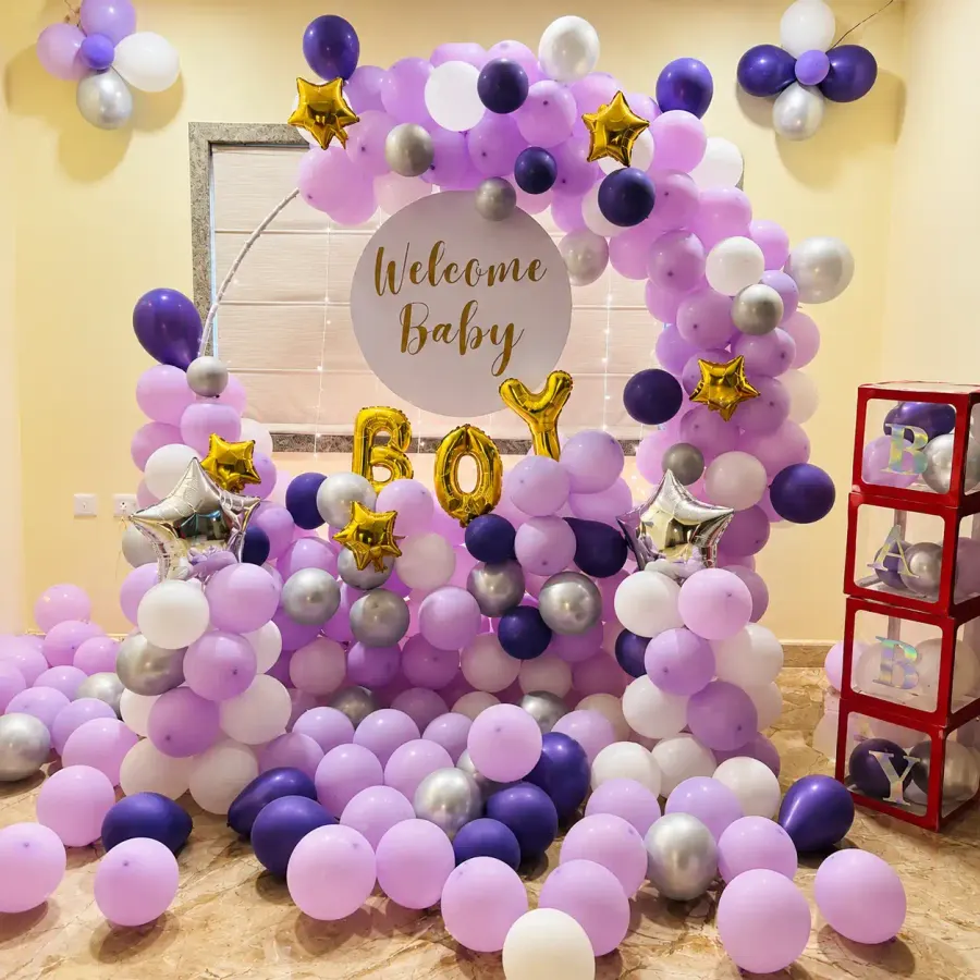 Baby Welcome Backdrop — decoration setup in Pune