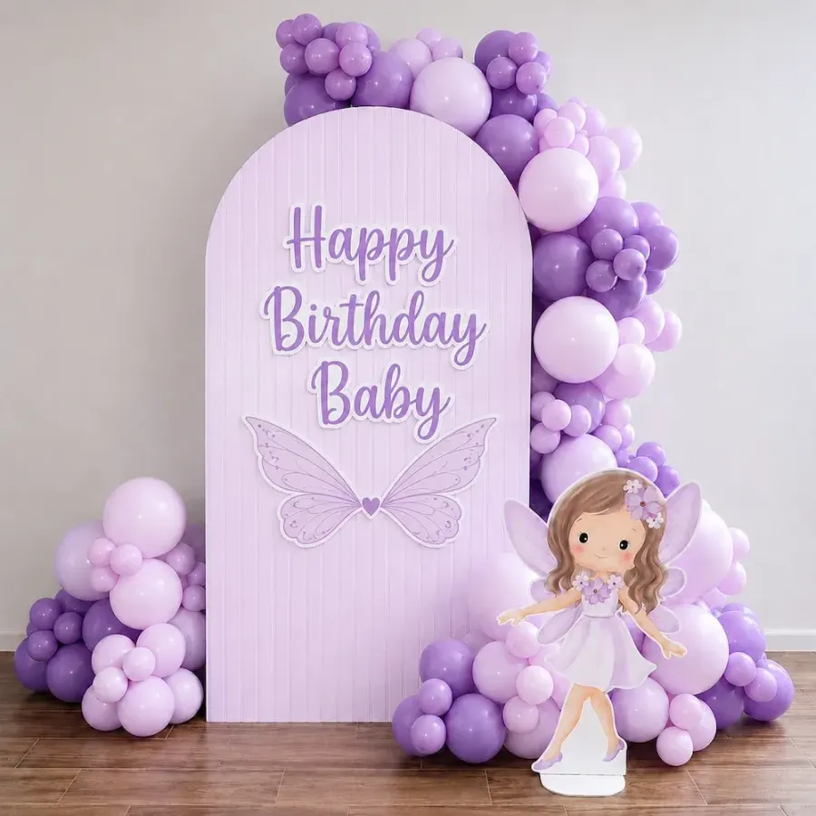 Magical Fairy Theme Birthday Decoration — decoration setup in Pune