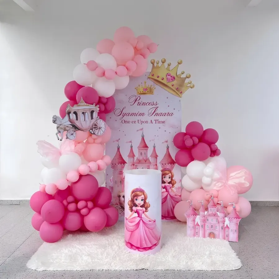 Princess Theme Birthday Decoration — decoration setup in Pune