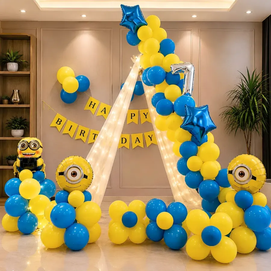 Kids Canopy Theme Decoration — decoration setup in Pune