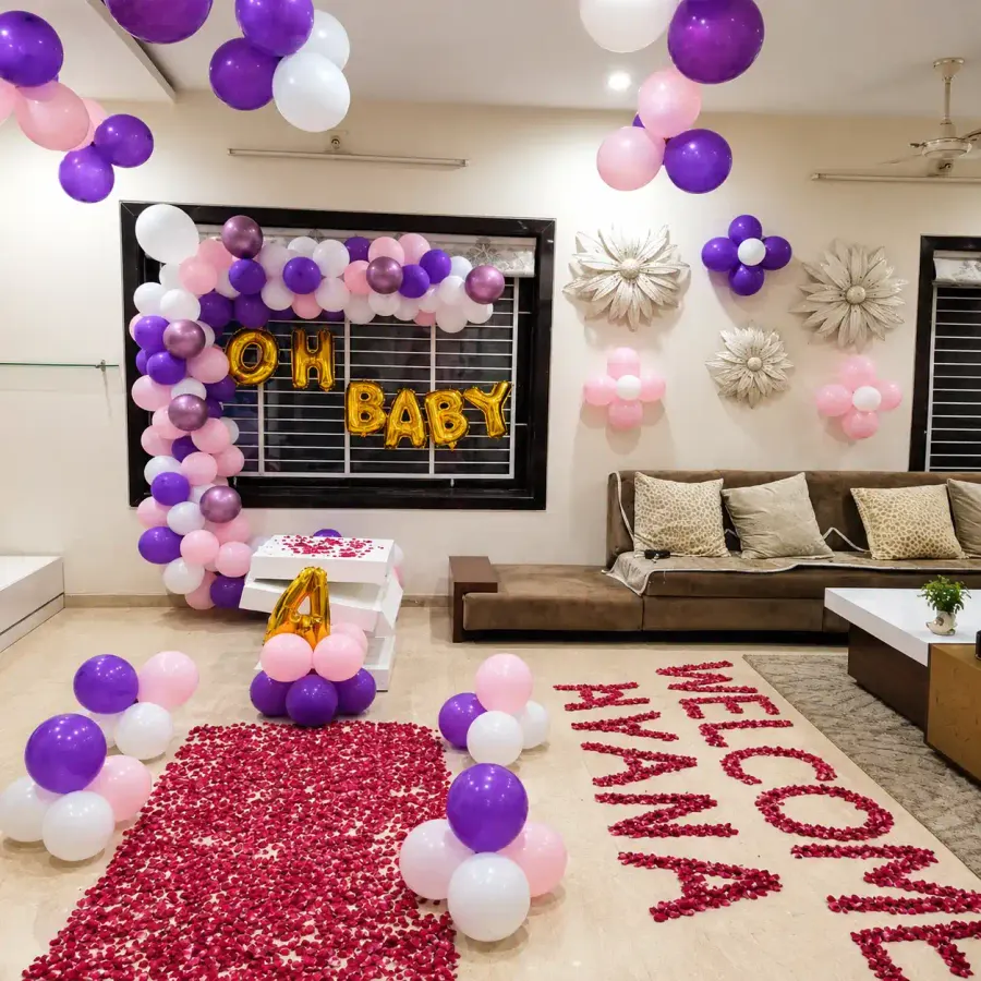 Elegant Welcome Decoration — decoration setup in Pune