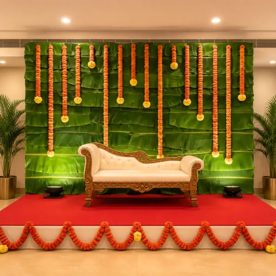 Traditional Seemantham Decor — decoration setup in Pune