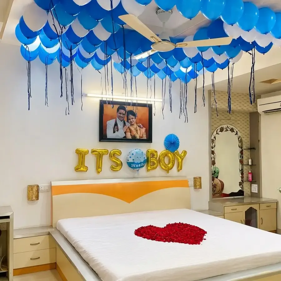 Welcome Boy Home Decoration — decoration setup in Pune