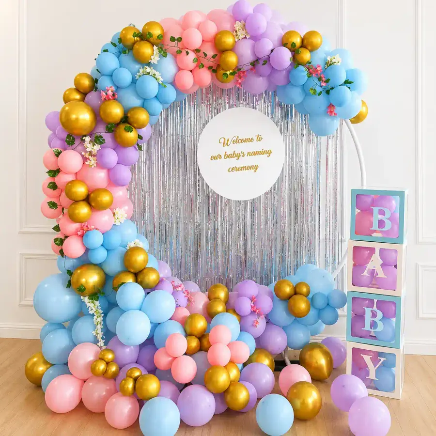 Multicolor Pastel Color Ring — decoration setup in Pune