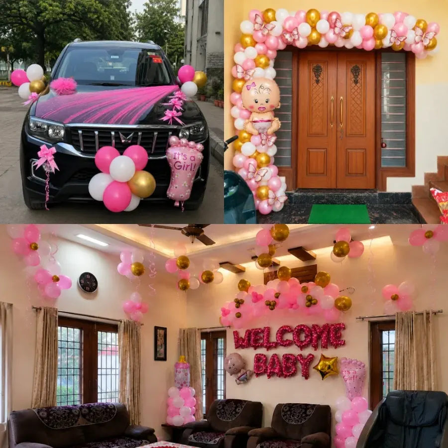 Welcome Baby Decoration Package — decoration setup in Pune