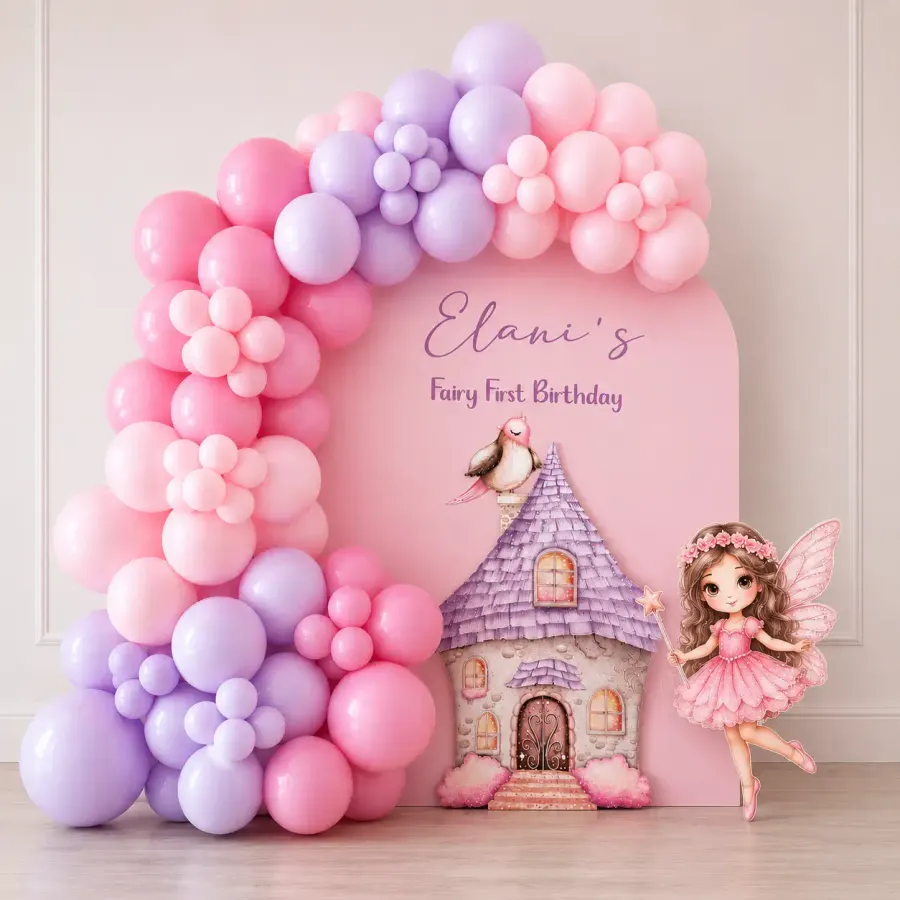 Premium Fairy Theme Birthday Decoration — decoration setup in Pune