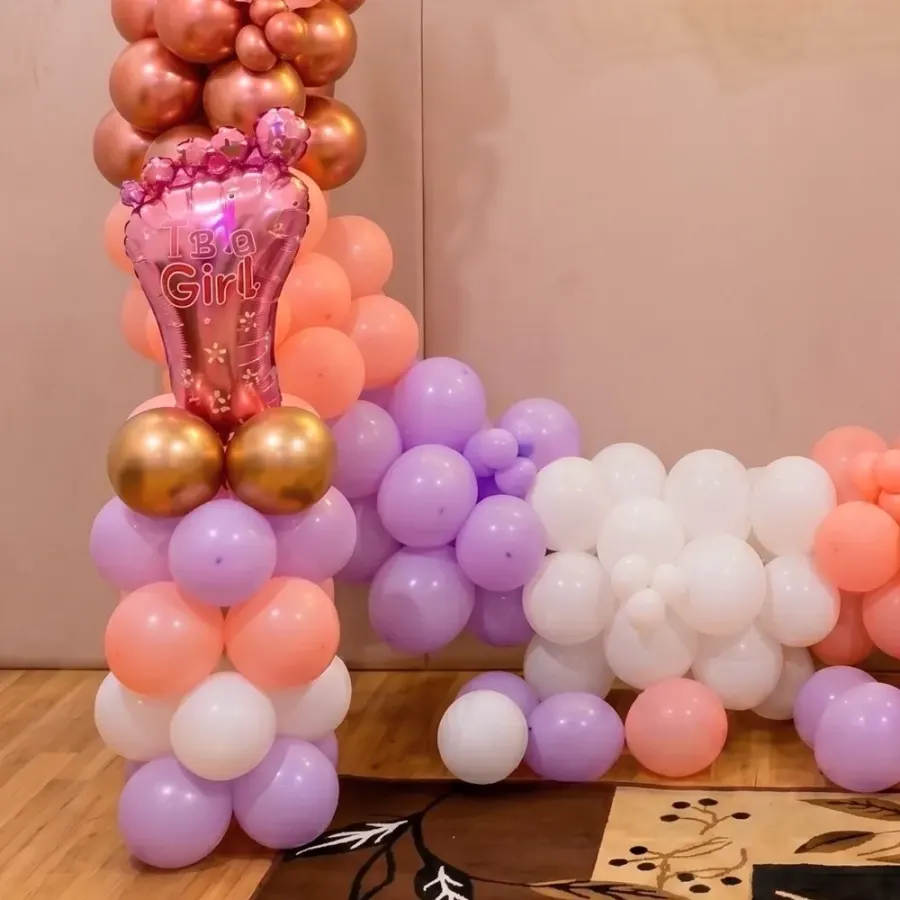 Welcome Baby Balloon Ring Deoration — photo 4