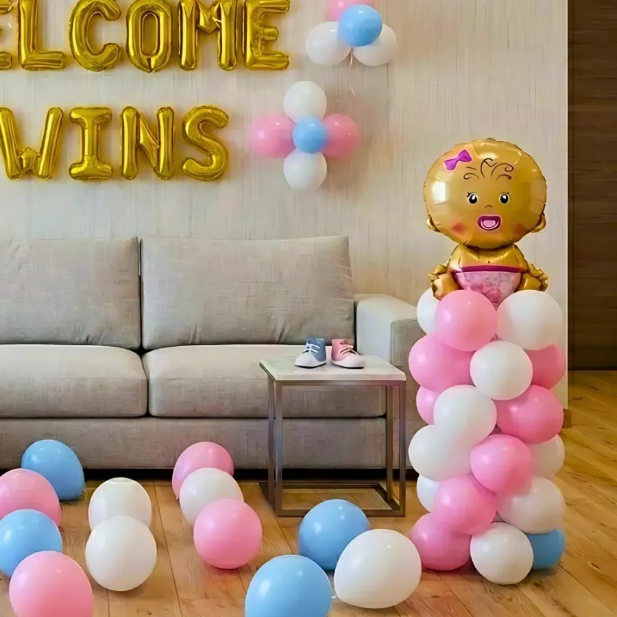 Welcome Twin Balloon Decoration — photo 3