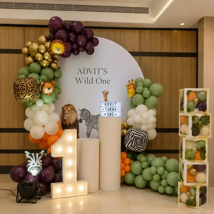 Animal Theme Stage Decoration — decoration setup in Pune