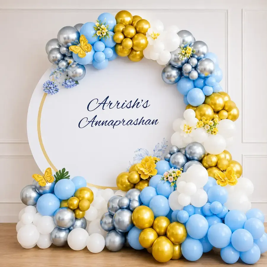 Annaprashan Ceremony Background — decoration setup in Pune
