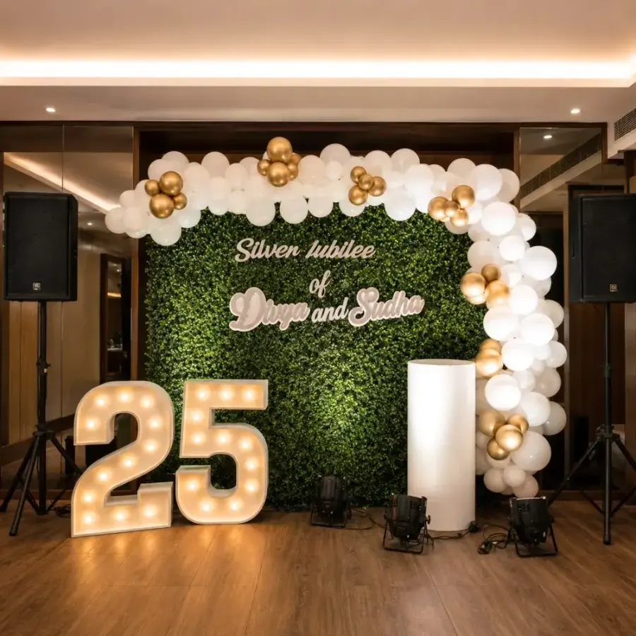 Anniversary Stage Decoration — decoration setup in Pune