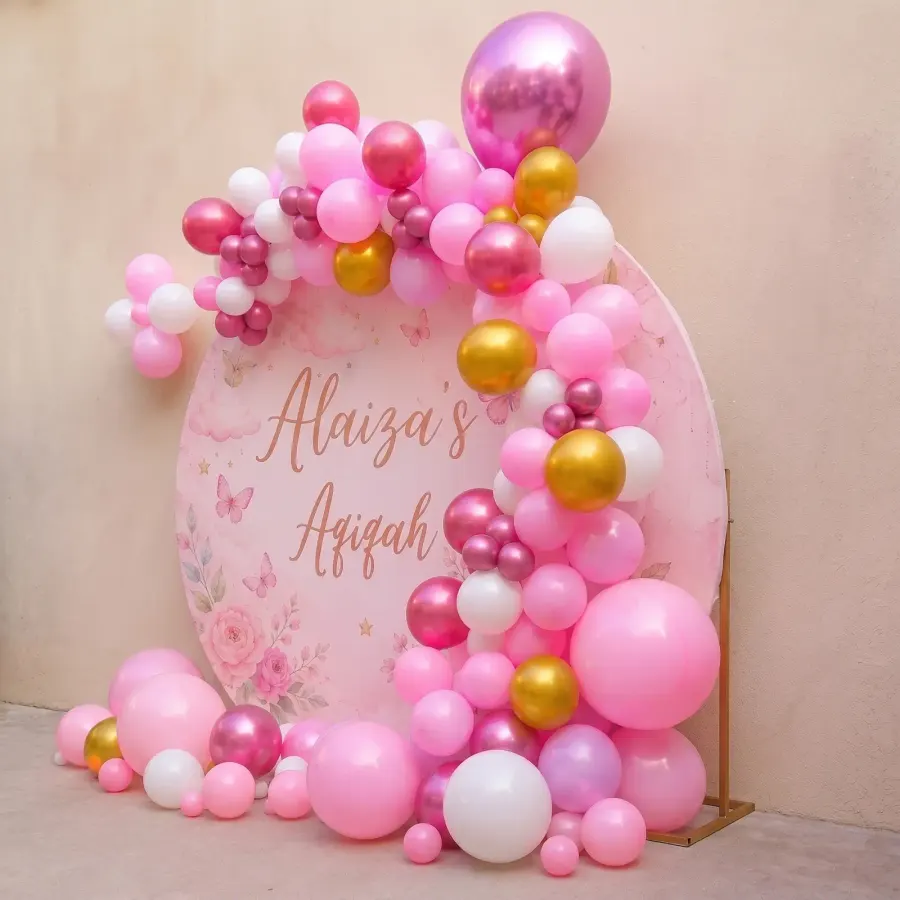 Aqiqah Ceremony Ring Backdrop Decoration — photo 3