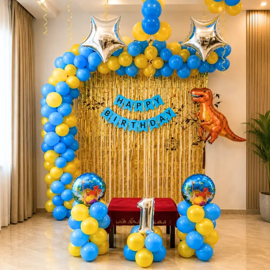 Dinosaur Theme Decor — decoration setup in Pune