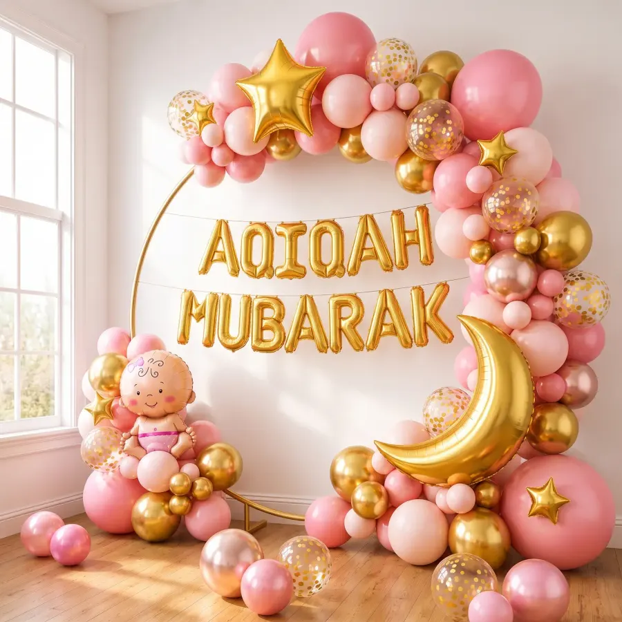 Baby Aqiqah Decoration with Balloon — photo 2