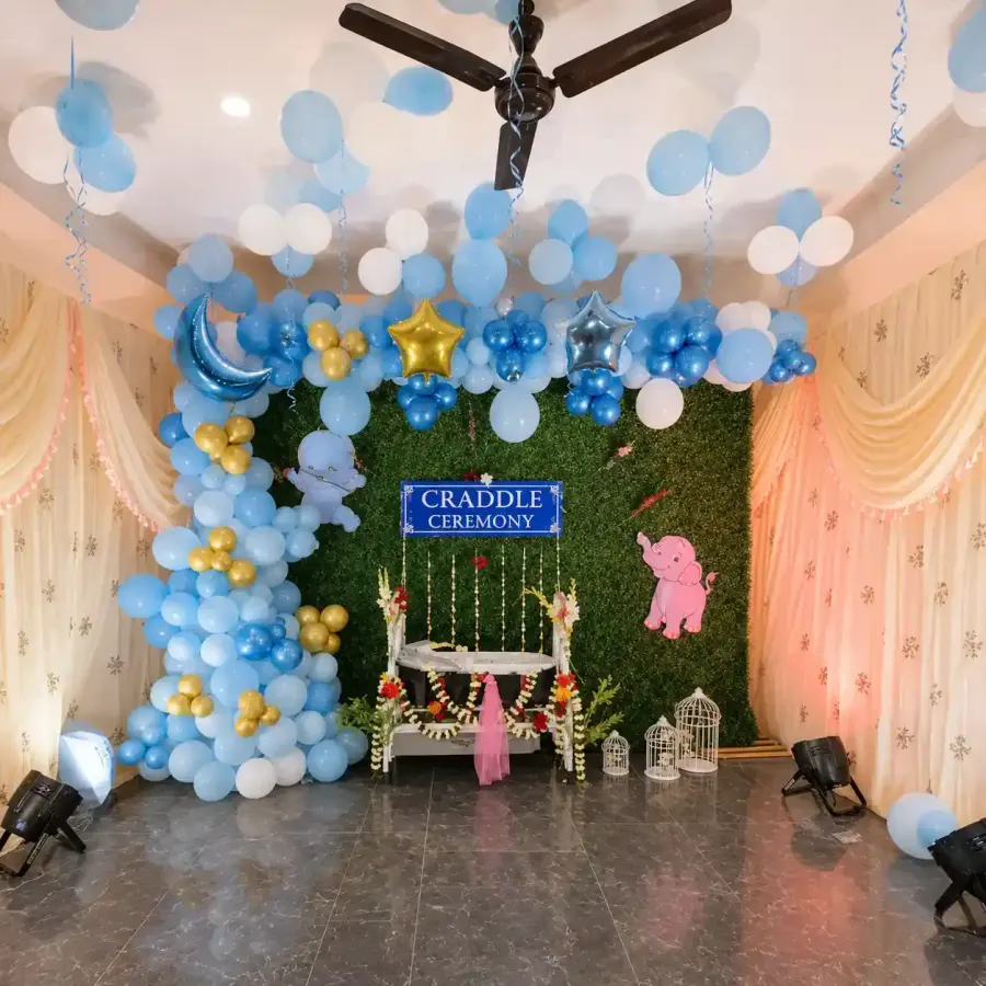 Baby Cadle Ceremony Backdrop — photo 3
