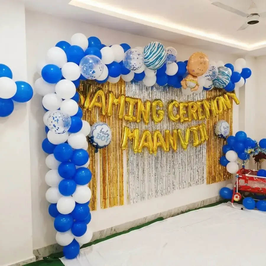 Baby Naming Balloon Decoration — photo 2