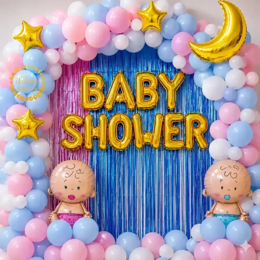 Baby Shower Decoration at Home with Balloon — photo 2