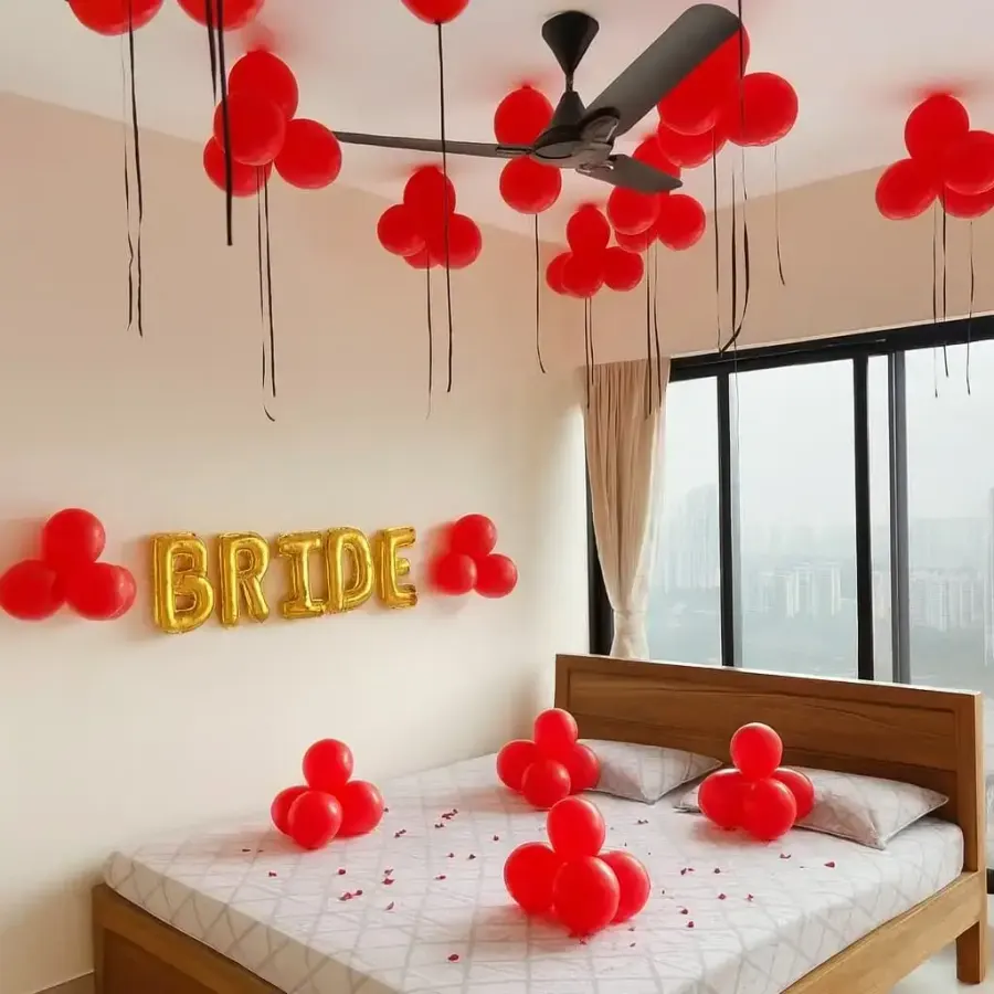 Beautiful Bride Welcome Decor at Home — decoration setup in Pune