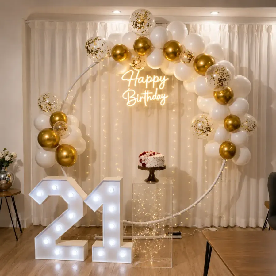 Birthday Background Decoration — decoration setup in Pune