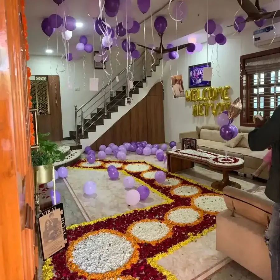 Bride Welcome Decoration at Home — photo 2