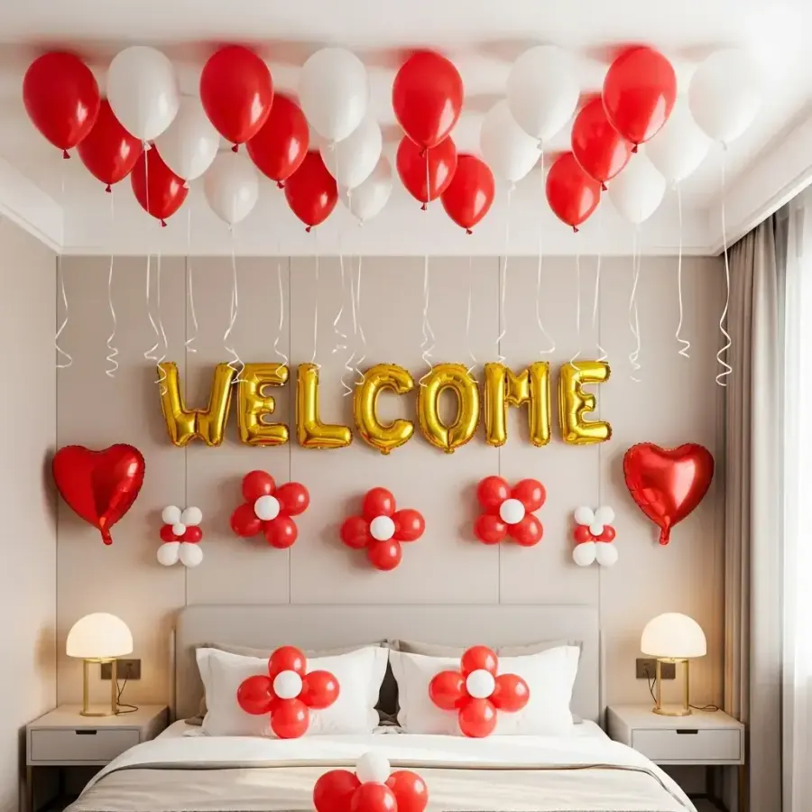Bride Welcome Home Decoration — decoration setup in Pune