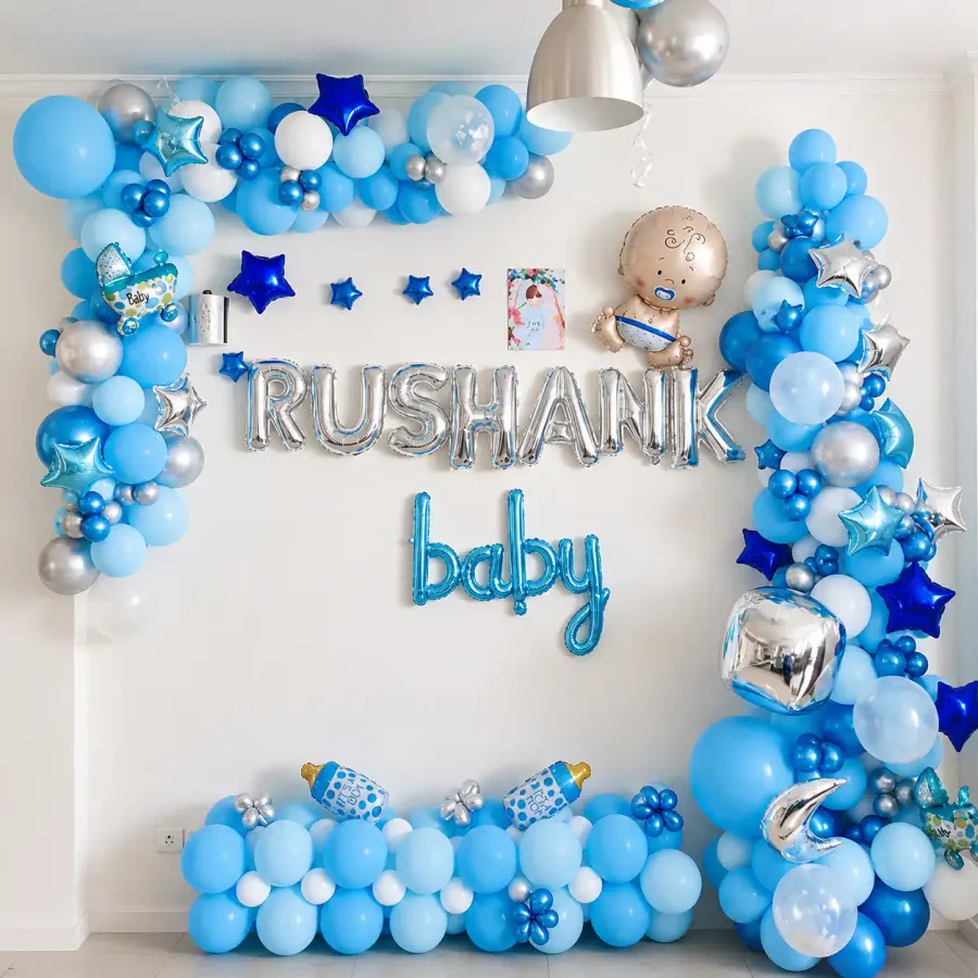 Welcome Boy Wall Decoration — decoration setup in Pune