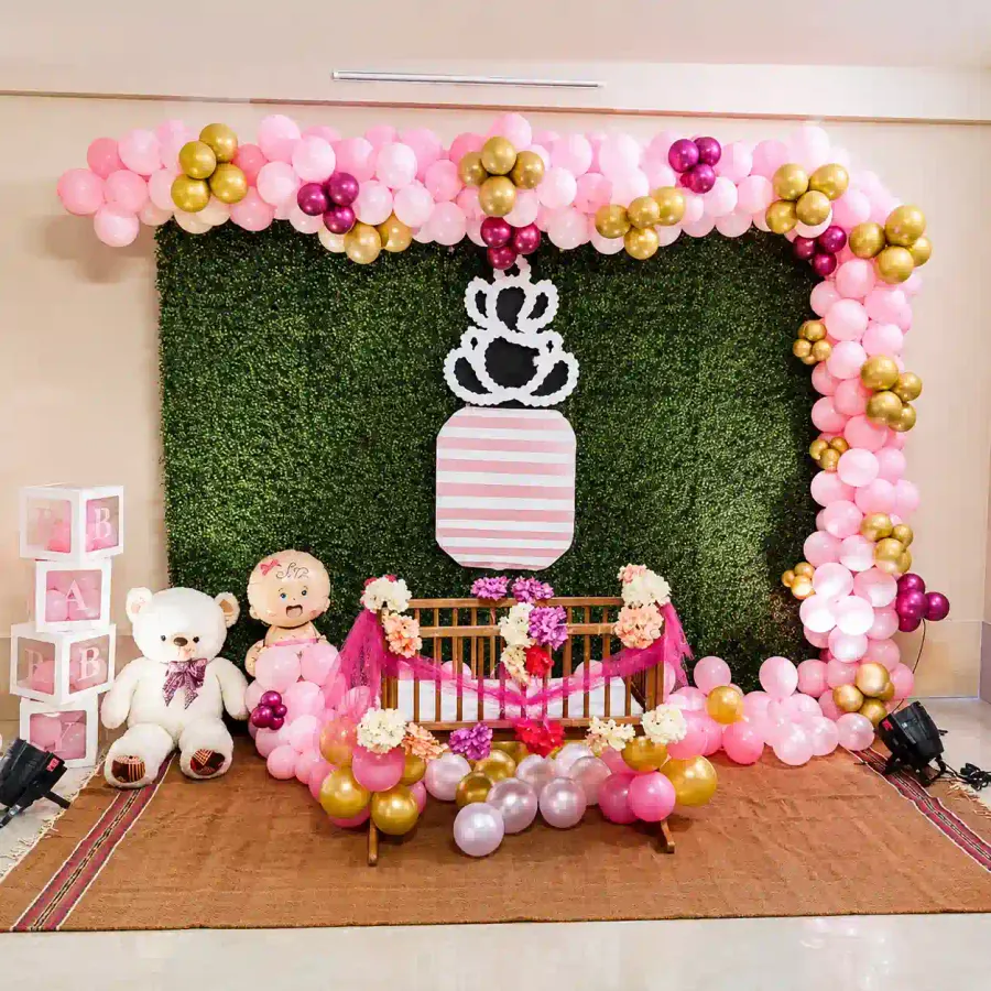 Backdrop Cradle Ceremony Setup — decoration setup in Pune