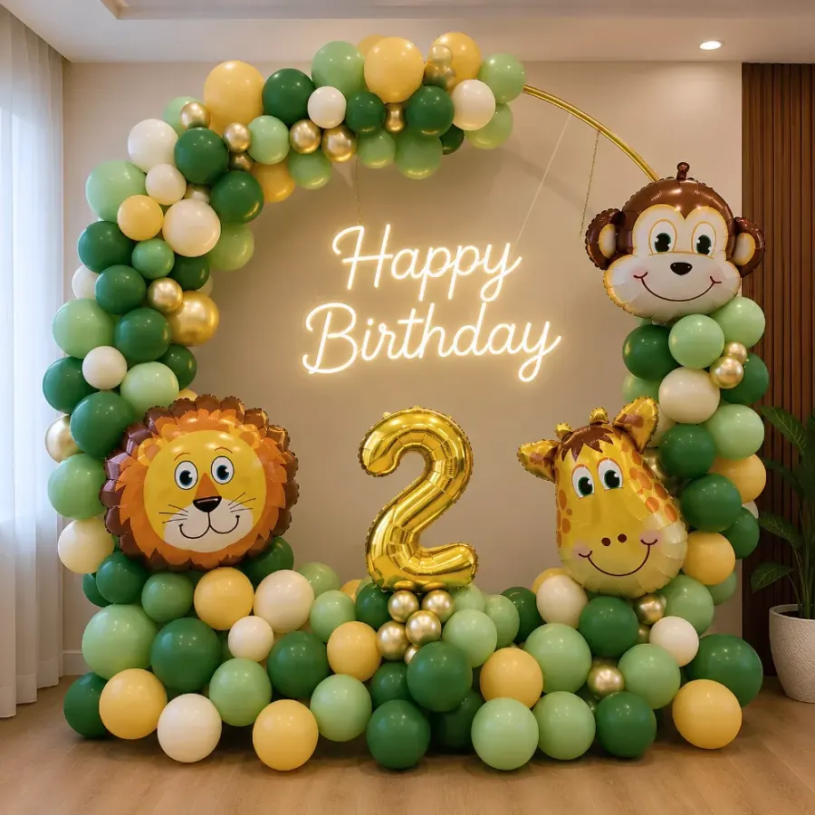 Ring Setup Jungle Theme Decoration — decoration setup in Pune