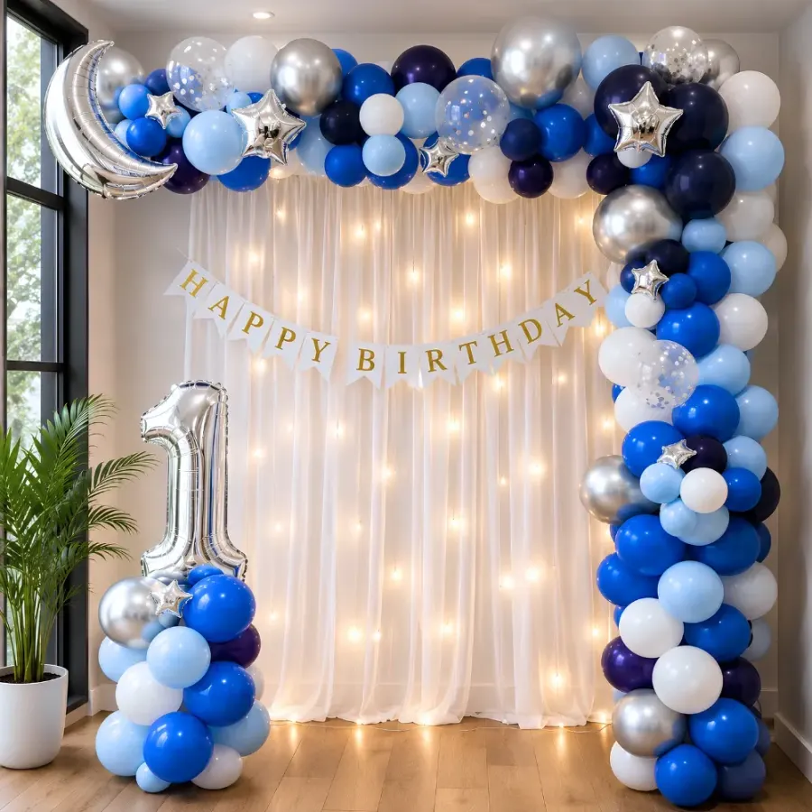 Moon And Star Decoration — decoration setup in Pune