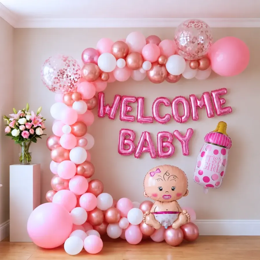 Welcome Little Girl Decoration — decoration setup in Pune