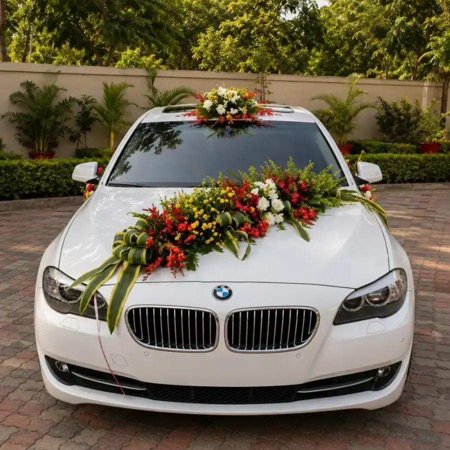 Car Decoration For Wedding — decoration setup in Pune