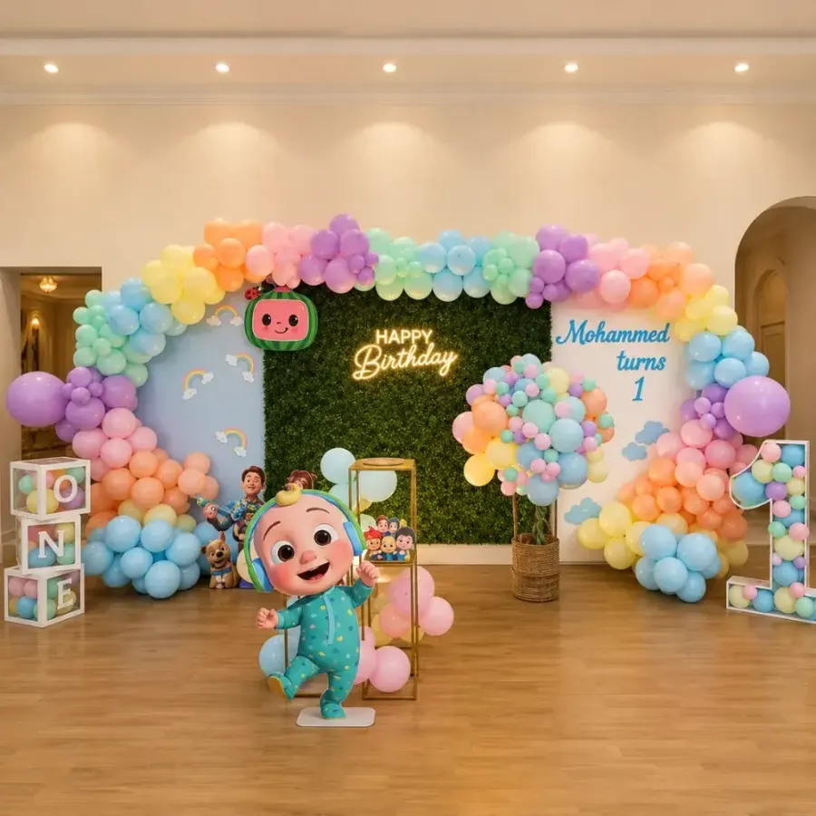Cocomelon Decoration Setup — decoration setup in Pune