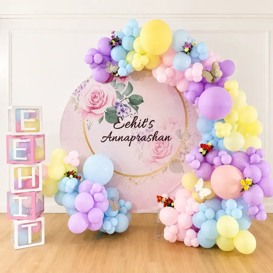 Customized Annaprashan Backdrop — decoration setup in Pune