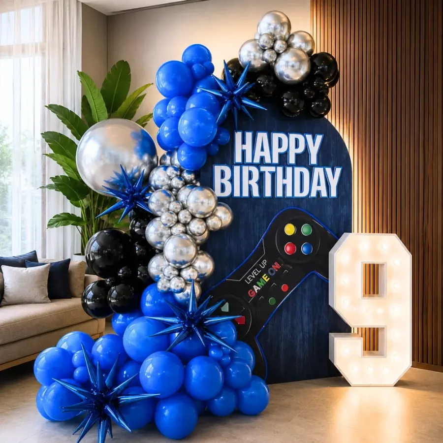 Game Theme Birthday Decoration — decoration setup in Pune