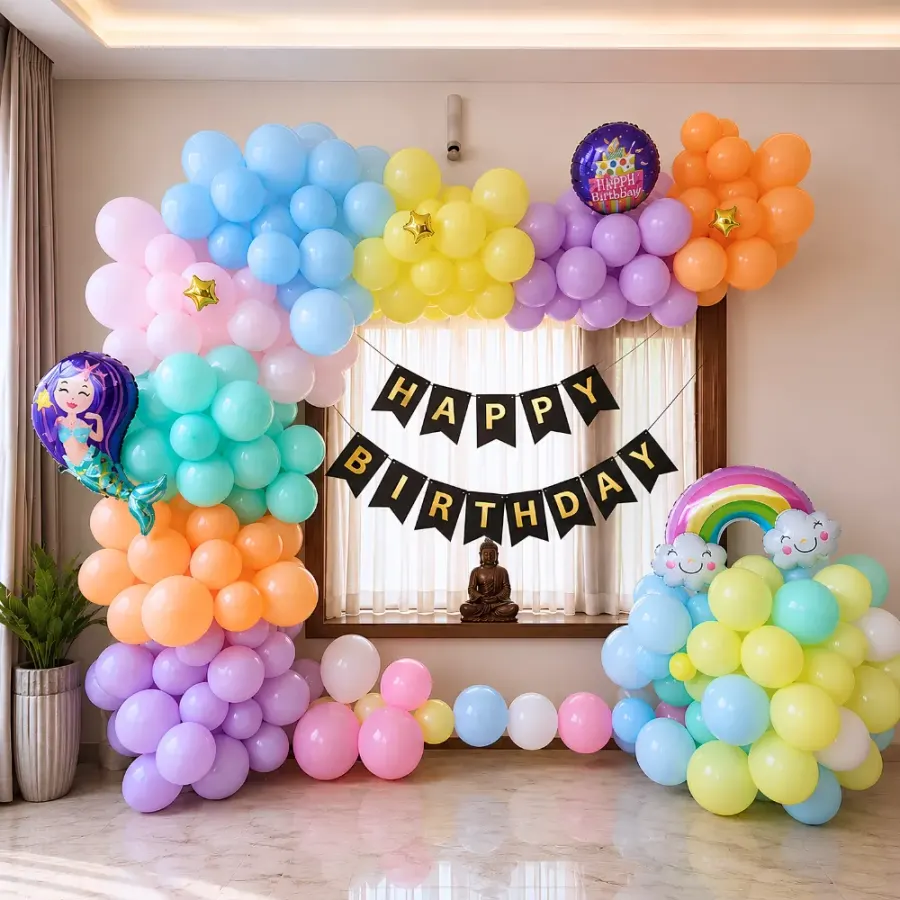 Pastel Theme Decoration — decoration setup in Pune
