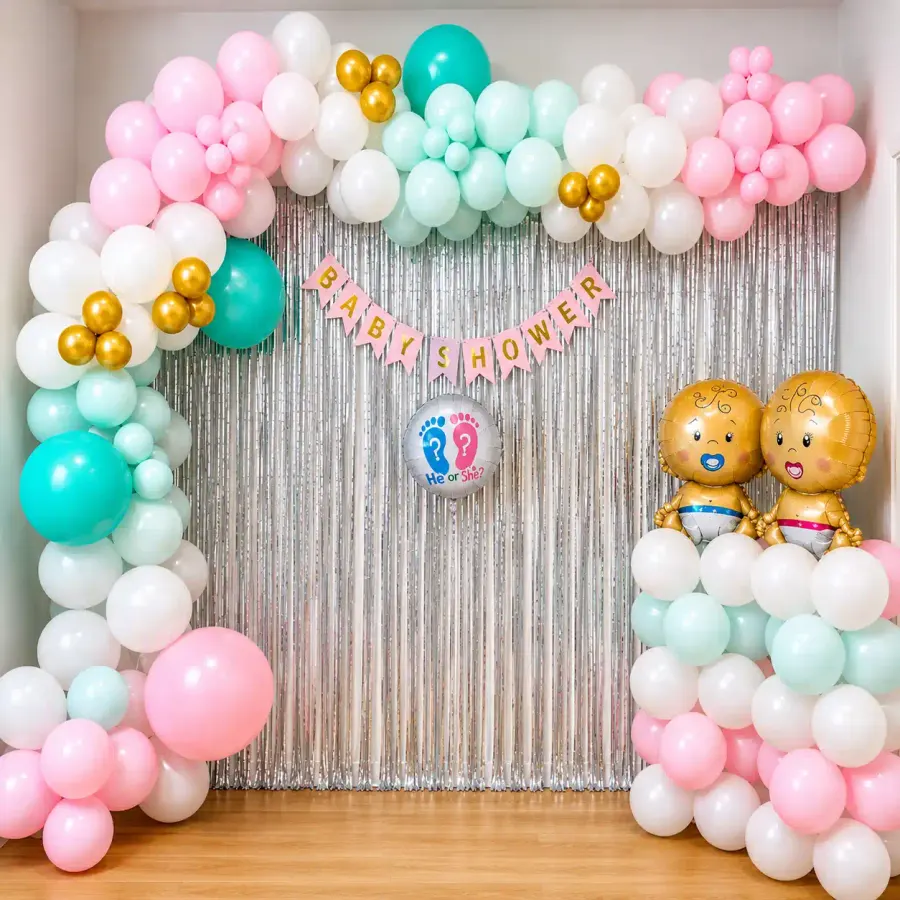 Baby Shower Pastel Theme — decoration setup in Pune