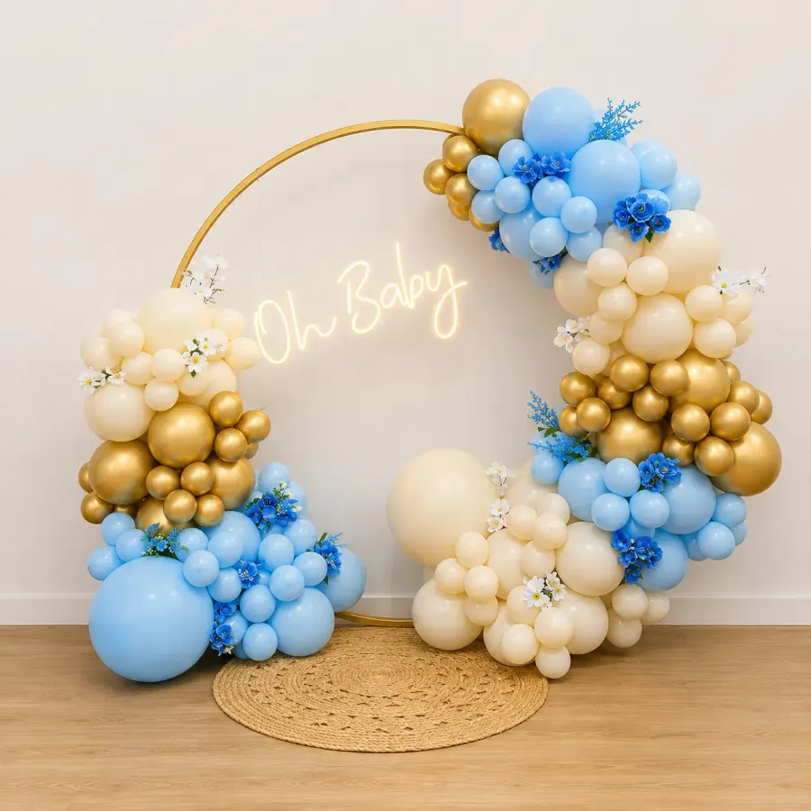 Neon Baby Shower — decoration setup in Pune