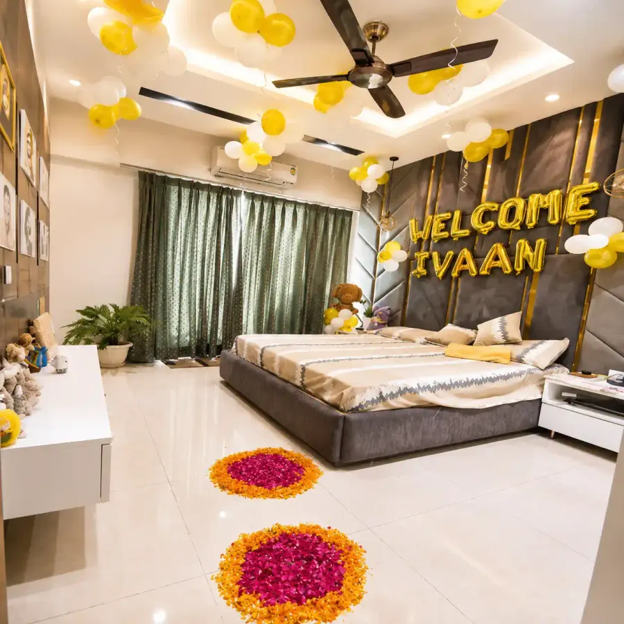 Welcome Home Room Decoration — decoration setup in Pune