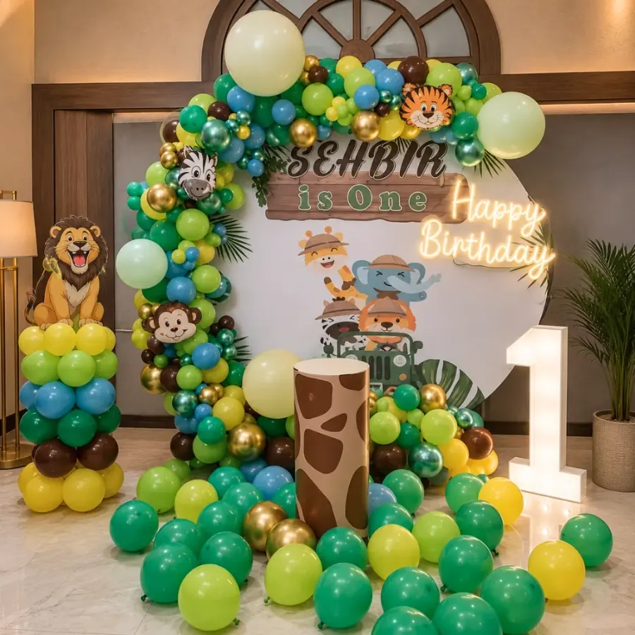 Customized Wild One Decoration — decoration setup in Pune