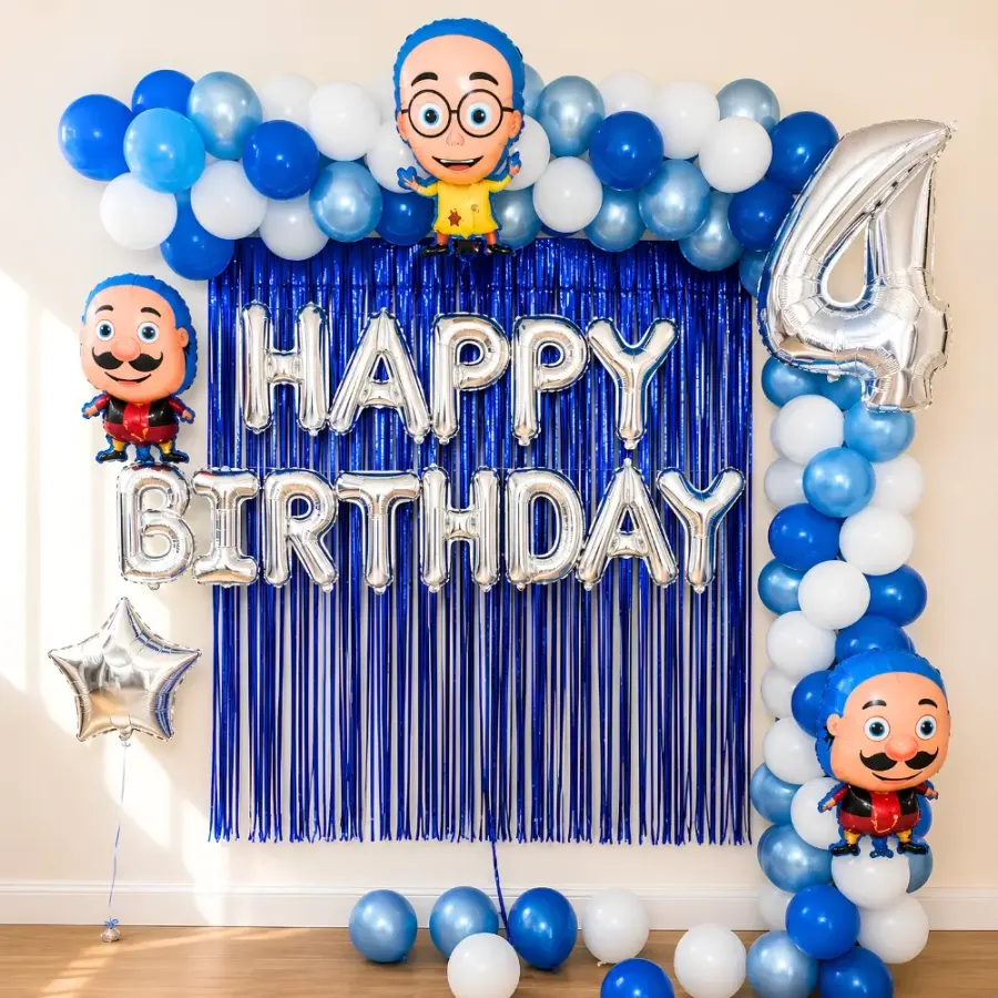 Motu Patlu Theme Decoration — decoration setup in Pune